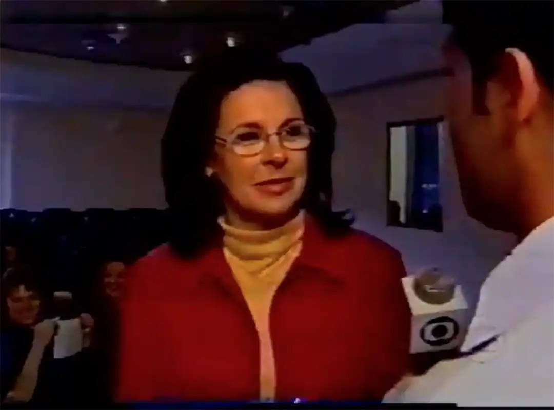 Cristina Limongi-França em entrevista para o programa Fantástico, Globo 2003